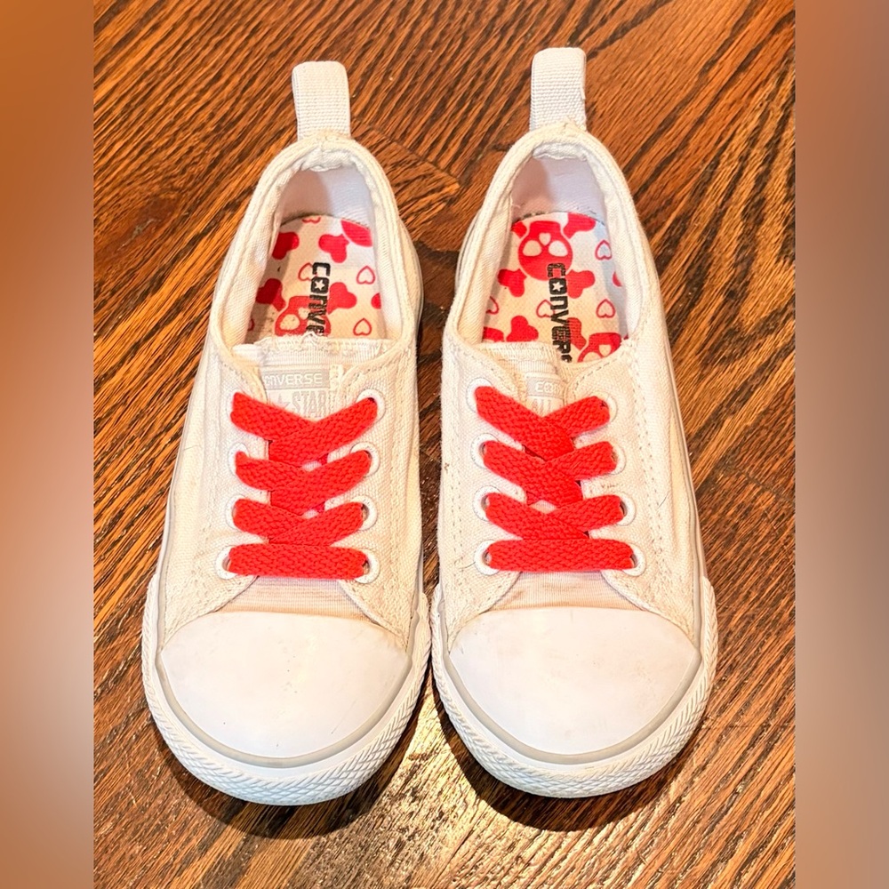 Converse Kids White Sneakers